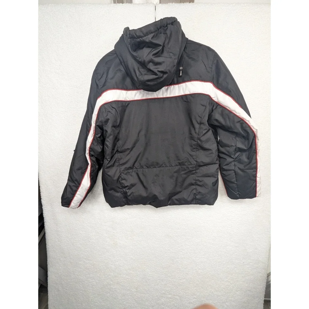 Covington Women's Black Feather Puffer Fleece Lined Reversible Puffer‎ Jacket XL